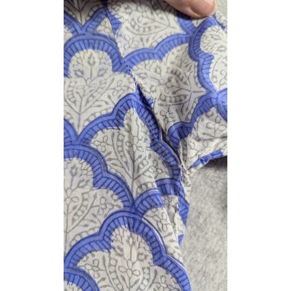 Roberta Roller Rabbit Women Top XXS Tunic Floral Medallion Vented Lightweight - Picture 3 of 9